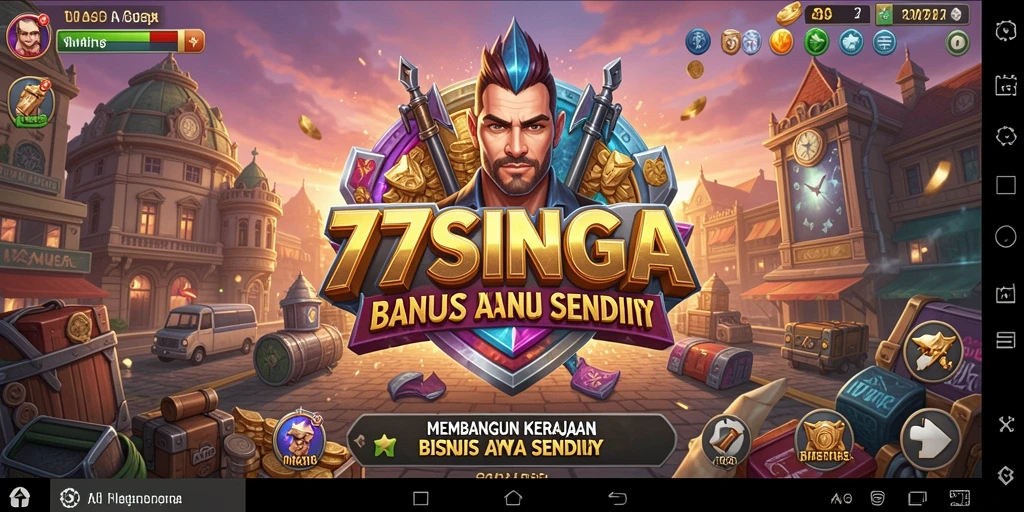 Screenshot menunjukkan pemain mengelola bisnis dengan strategi Tycoon.