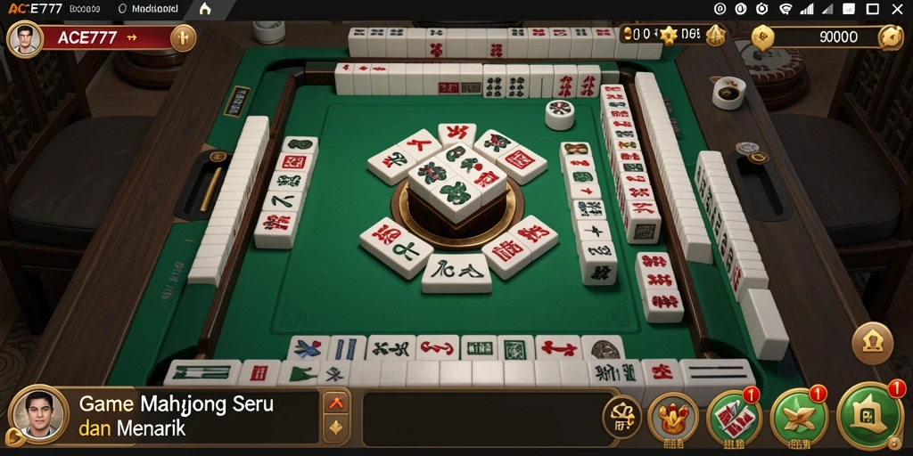 Gambaran gameplay seru dalam ACE777 dengan berbagai level Mahjong.