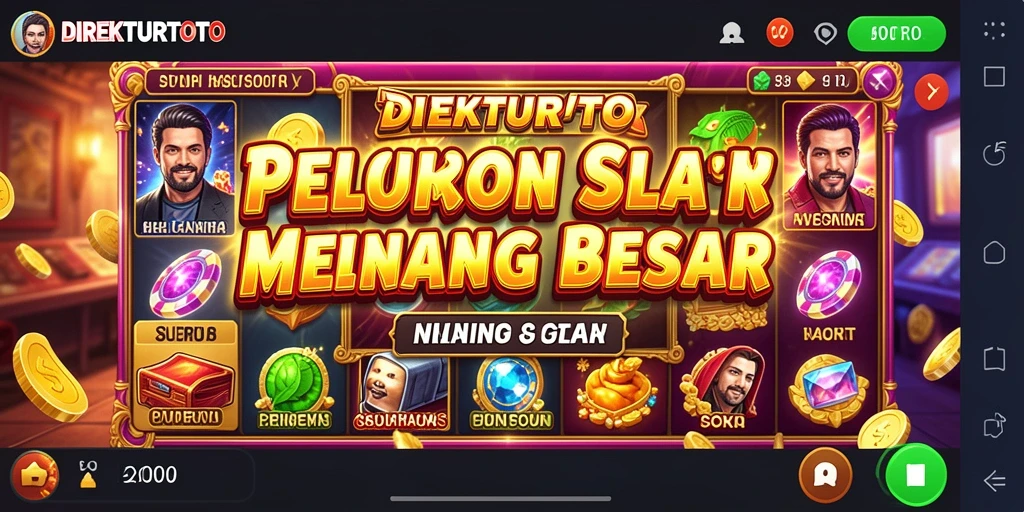 Screenshot utama DIREKTURTOTO yang menampilkan gameplay Slot yang menarik.