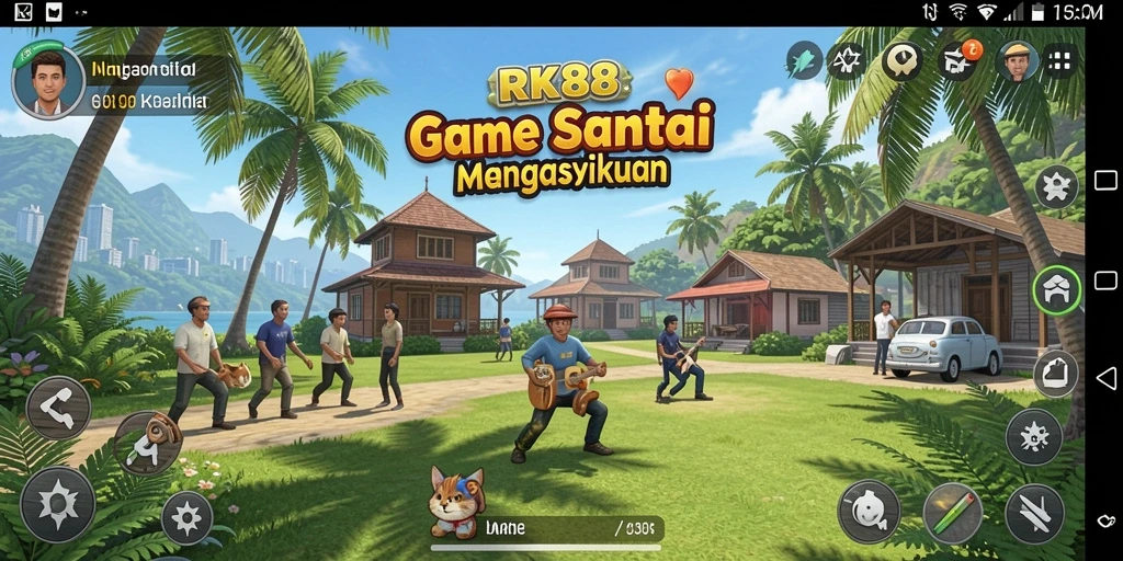 Tampilan gameplay RK88 yang menarik dan menyenangkan.