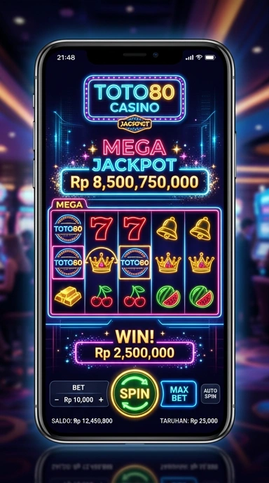 Tampilan antarmuka pengguna toto80 yang menarik dan fungsional.